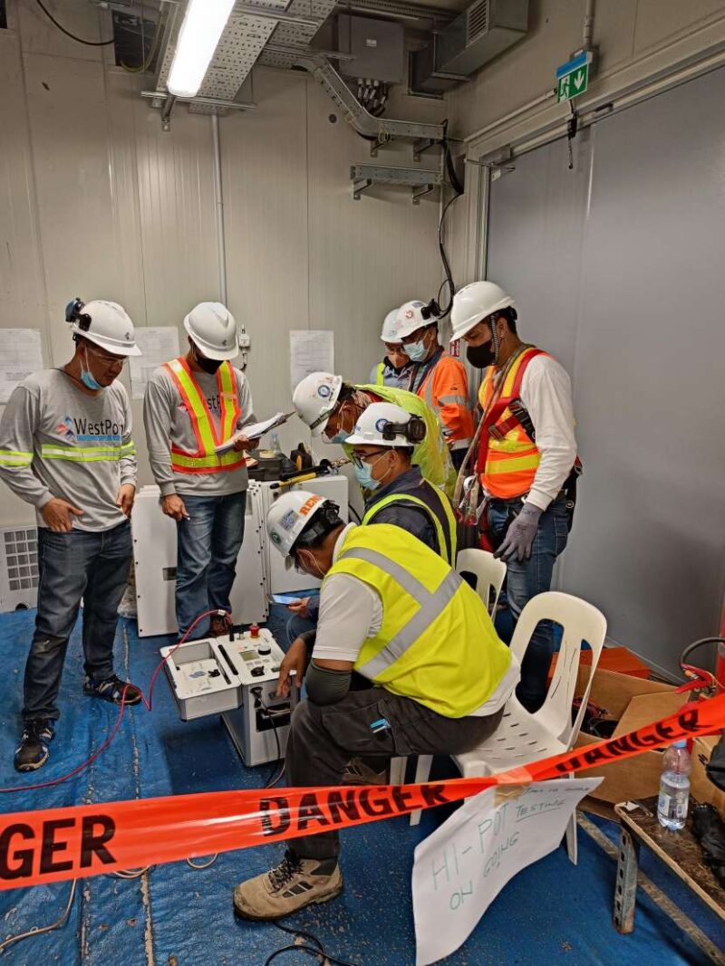 High Voltage Testing of 13.8KV Underground Cables at Palayan Binary ...